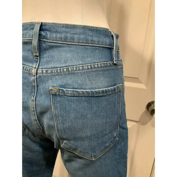 Frame Medium Wash Ali High Rise Cigarette Skinny Blue Jeans, Size 26 - Picture 6 of 10